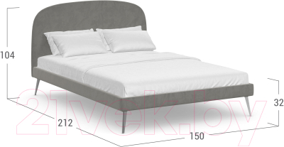 Полуторная кровать Moon Trade 1234 / К003177