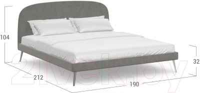 Двуспальная кровать Moon Family 1234 / К003179