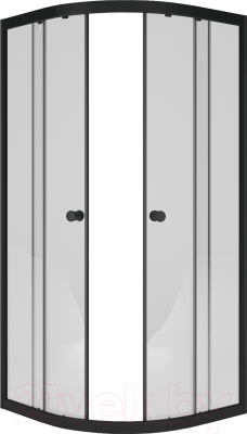 Душевой уголок МетаКам Classic Black 80x80 / ШПS_013570 - фото
