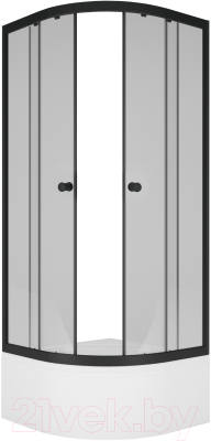 Душевой уголок МетаКам Classic Black 80x80 / ШПS_013570