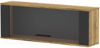 Шкаф навесной Интерлиния Loft LT-ШН2 (дуб золотой/антрацит) - фото