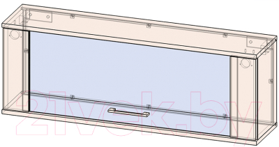 Шкаф навесной Интерлиния Loft LT-ШН2 (дуб золотой/антрацит)