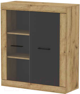 Шкаф навесной Интерлиния Loft LT-ШН1 (дуб золотой/антрацит) - фото