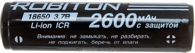 Аккумулятор Robiton 18650 2600 mAh / 13488