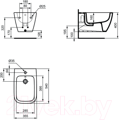 Биде подвесное Ideal Standard T461501