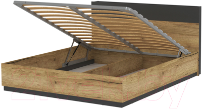 Комплект мебели для спальни Интерлиния Loft-1 Спальня-1 (дуб золотой/антрацит)