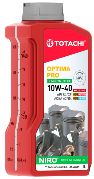 Моторное масло Totachi Niro Optima Pro Semi-Synthetic 10W40 A3/B4 SL/CF / 1C401 - фото