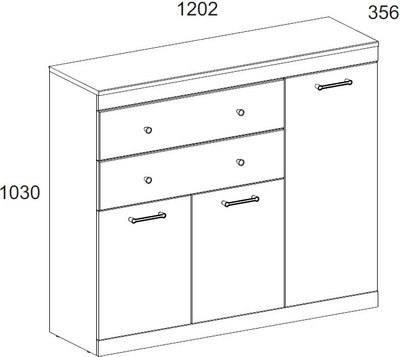 Тумба Anrex Jagger 3D2S