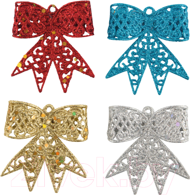 Набор елочных игрушек Волшебная страна Бантики / 007589 - фото