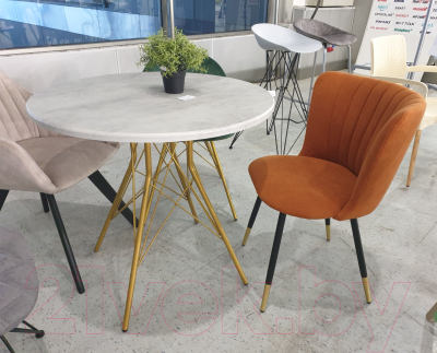 Стул Sheffilton SHT-ST36-1/S95-1 (песчаная буря/черный муар/золото)