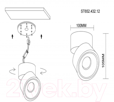 Потолочный светильник ST Luce ST652 ST652.432.12