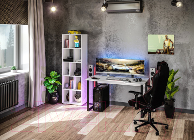 Геймерский стол Сокол-Мебель КСТ-19 (белый)