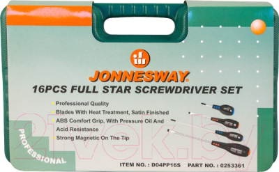 Набор отверток Jonnesway D04PP16S