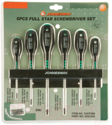 Набор отверток Jonnesway D20T06S - фото