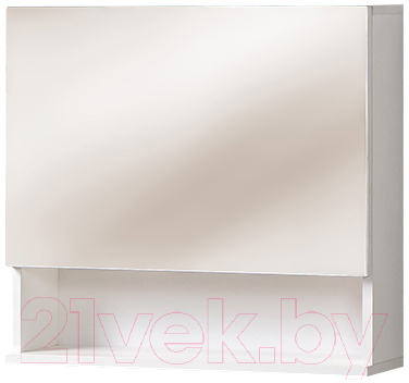 Шкаф с зеркалом для ванной Акваль Сео / СЕО.04.60.00.N - фото