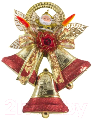 Подвеска новогодняя Волшебная страна Колокольчик SYLD17-122 / 003465 - фото