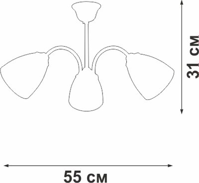 Люстра Vitaluce V3754-0/3PL