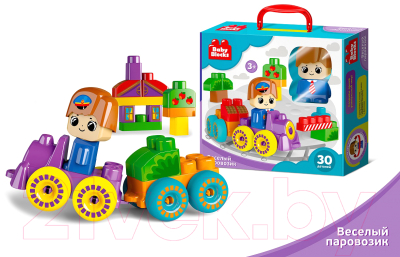 Конструктор Десятое королевство Веселый паровозик / 3908