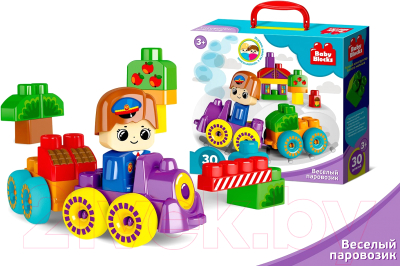Конструктор Десятое королевство Веселый паровозик / 3908