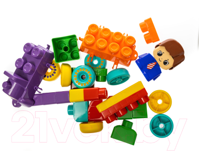 Конструктор Десятое королевство Веселый паровозик / 3908