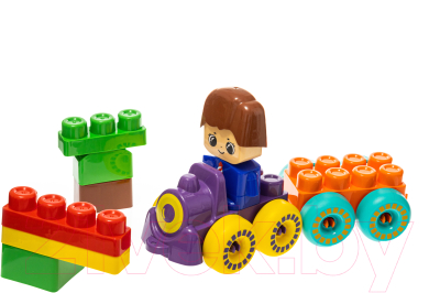 Конструктор Десятое королевство Веселый паровозик / 3908