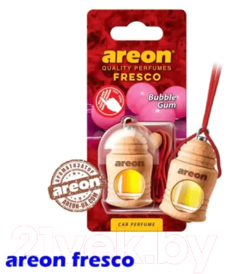 Ароматизатор автомобильный Areon Fresco Bubble Gum / ARE-FRTN07