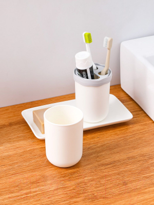 Набор стаканов для зубной щетки и пасты Miniso 7653