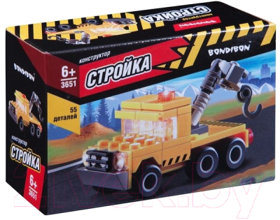 Конструктор Bondibon Стройка. Тягач / ВВ3651