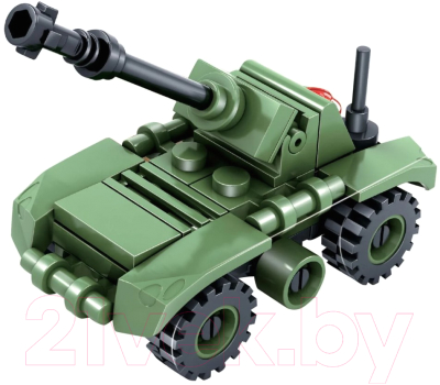 Конструктор Bondibon Военный десан. Танк / ВВ3675 - фото