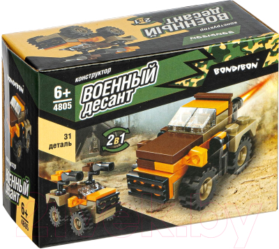 Конструктор Bondibon Военный Десант, Боевая машина / ВВ4805 - фото