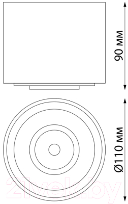 Потолочный светильник Novotech Gesso 358813