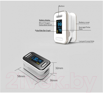 Пульсоксиметр Yonker YK-81C