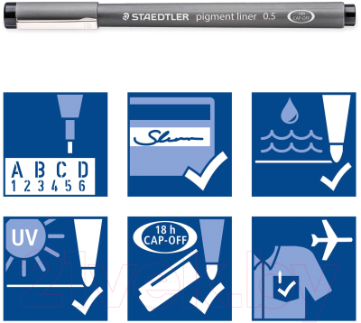 Ручка капиллярная Staedtler Пигмент Лайнер 308 005-9
