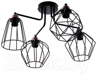 Люстра Aitin-Pro НПБ A671/4 (медь/черный) - фото