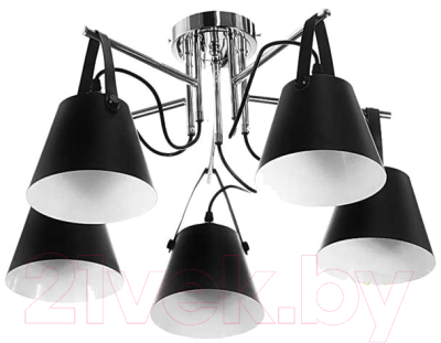 Люстра Aitin-Pro НПБ K119/5 (хром/черный) - фото