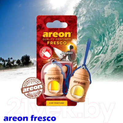 Ароматизатор автомобильный Areon Fresco Hawaii / ARE-FRTN13
