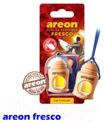 Ароматизатор автомобильный Areon Fresco Hawaii / ARE-FRTN13