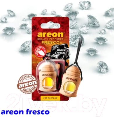 Ароматизатор автомобильный Areon Fresco Black Crystal / ARE-FRTN17