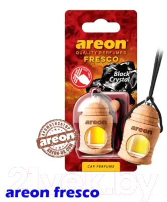 Ароматизатор автомобильный Areon Fresco Black Crystal / ARE-FRTN17