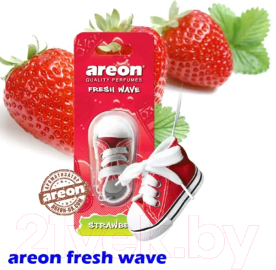 Ароматизатор автомобильный Areon Fresh Wave Strawberry / ARE-FW05