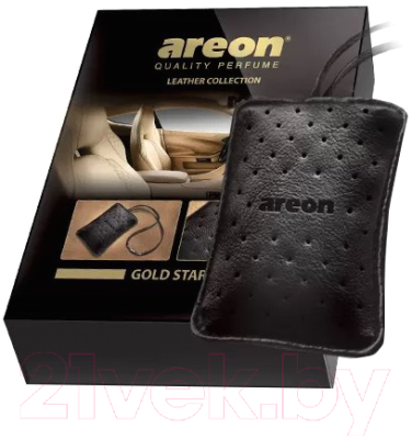 Ароматизатор автомобильный Areon Leather Collection Gold Star / ARE-ALC01