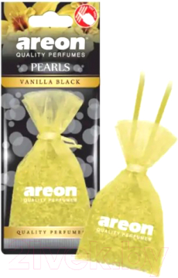 Ароматизатор автомобильный Areon Pearls Vanilla Black / ARE-ABP14 - фото