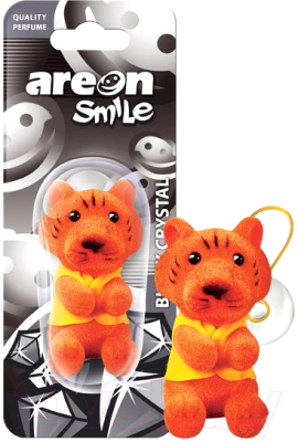 Ароматизатор автомобильный Areon Smile Blister Toy Black Crystal / ARE-ASB03 - фото