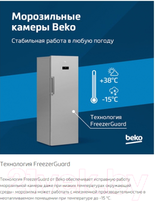 Холодильник с морозильником Beko B1RCNK402S