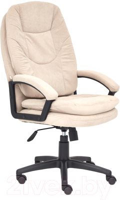 Кресло офисное Tetchair Comfort LT флок (бежевый 7) - фото