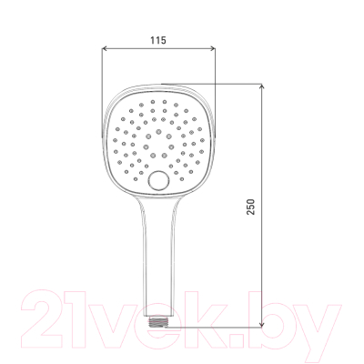 Лейка ручного душа Gross Aqua Evo Push GA1297
