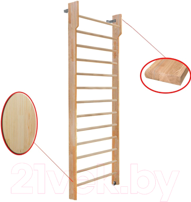 Шведская стенка Dinamika С турником ZSO-002546 (2.8x1, сосна)