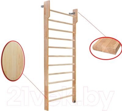 Шведская стенка Dinamika С турником ZSO-002562 (2.4x1, сосна)