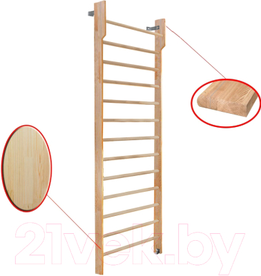 Шведская стенка Dinamika С турником ZSO-002564 (2.8x1, сосна)