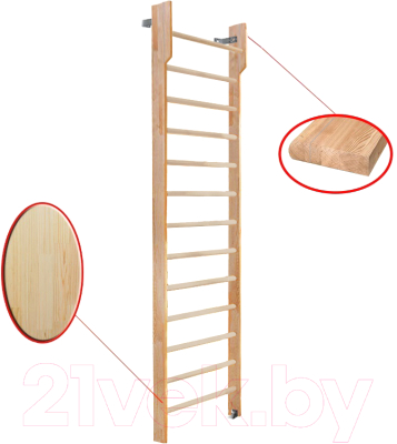 Шведская стенка Dinamika С турником ZSO-002563 (2.8x0.8, сосна)